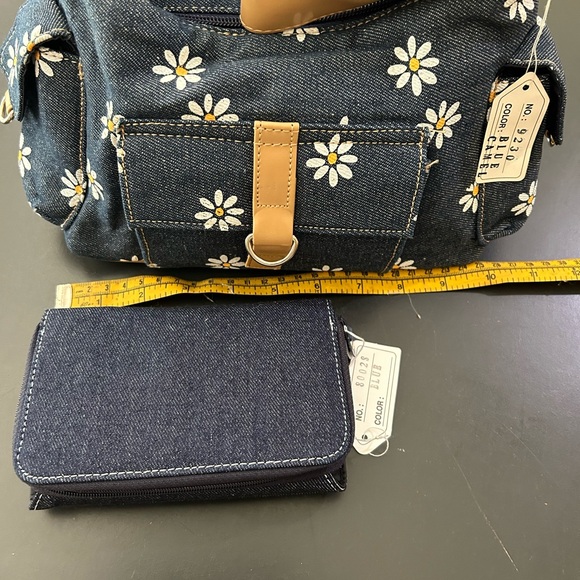 Denim Daisy purse with matching Wallet NWT - Picture 8 of 8